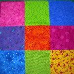9 Patch 6 inch squares, sewed together